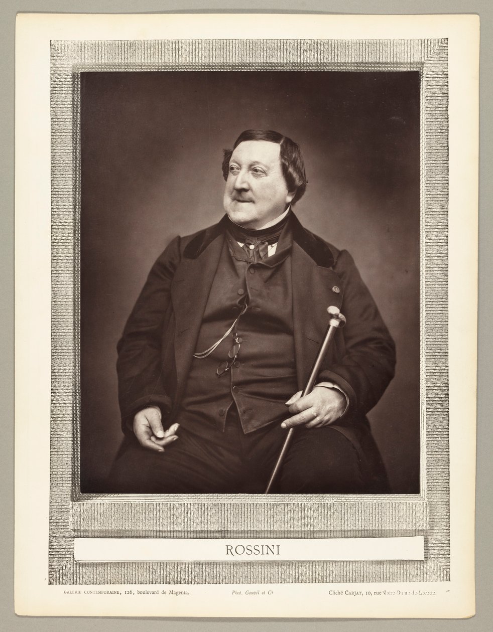 Gioachino Antonio Rossini (italiensk komponist, 1792-1868) av Etienne Carjat