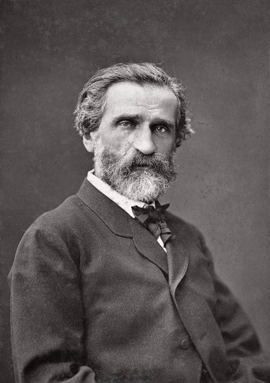 Giuseppe Verdi (1813-1901) 1877 (se også 124001) av Etienne Carjat