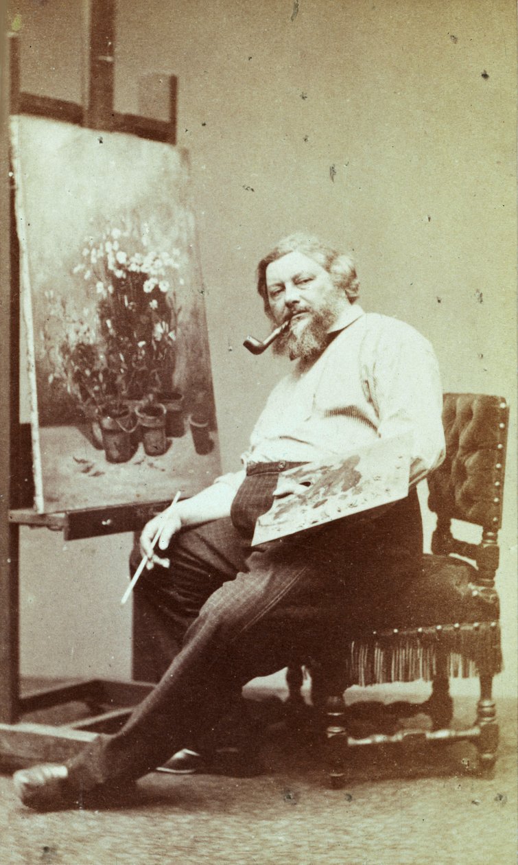 Gustave Courbet, 1860-tallet. av Etienne Carjat