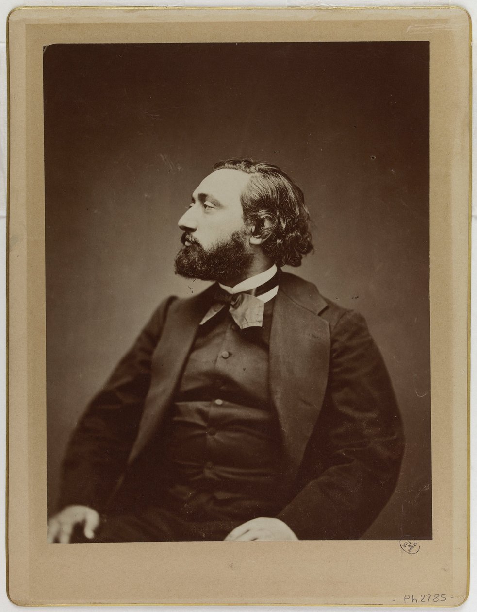 Léon Gambetta (1838-1882), advokat og politiker av Etienne Carjat