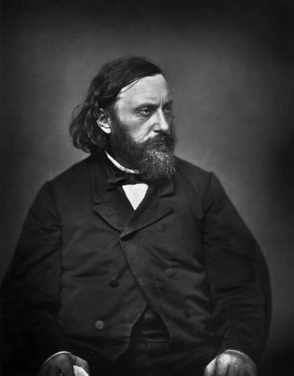 Pierre Dupont (1821-1870) fransk poet, foto av Carjat av Etienne Carjat