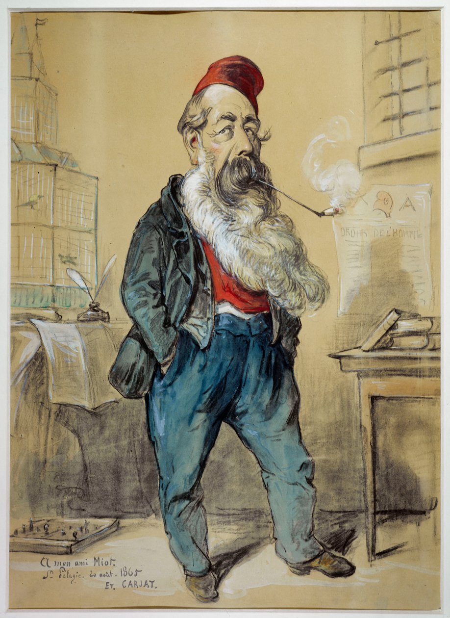 Karikaturportrett av Jules Miot (1810-1883), politiker av Etienne Carjat