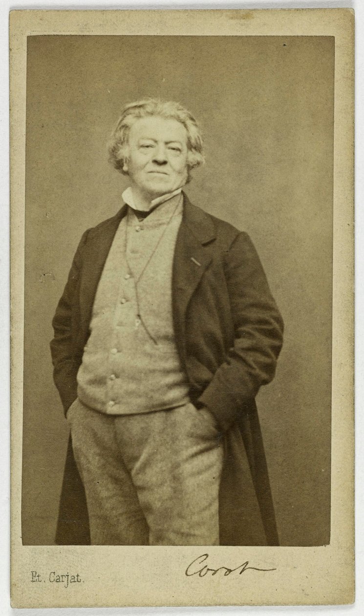 Portrett av Jean-Baptiste Camille Corot (1796-1875), maler av Etienne Carjat
