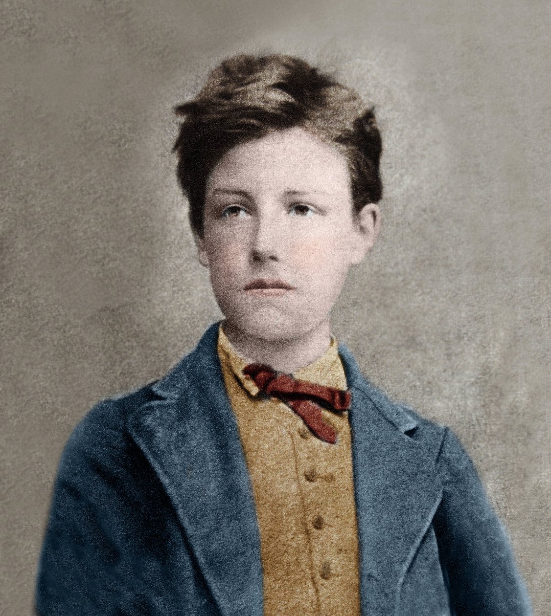 Portrett av Arthur Rimbaud (1859 - 1891), basert på Carjats bilde. av Etienne Carjat