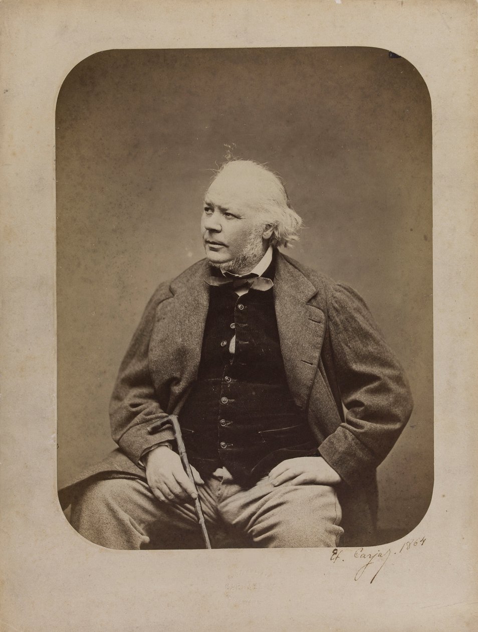 Portrett av Honoré Daumier 1808-1879, 1864. av Etienne Carjat