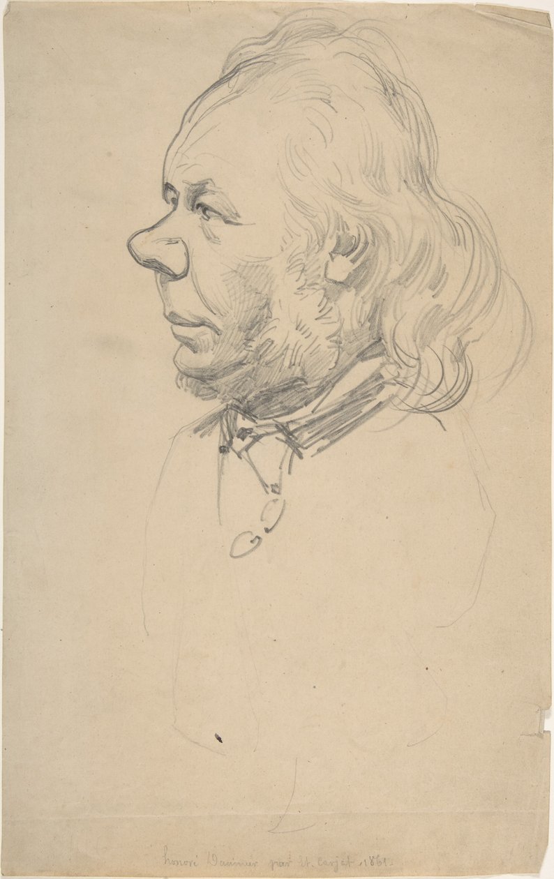 Portrett av Honoré Daumier av Etienne Carjat
