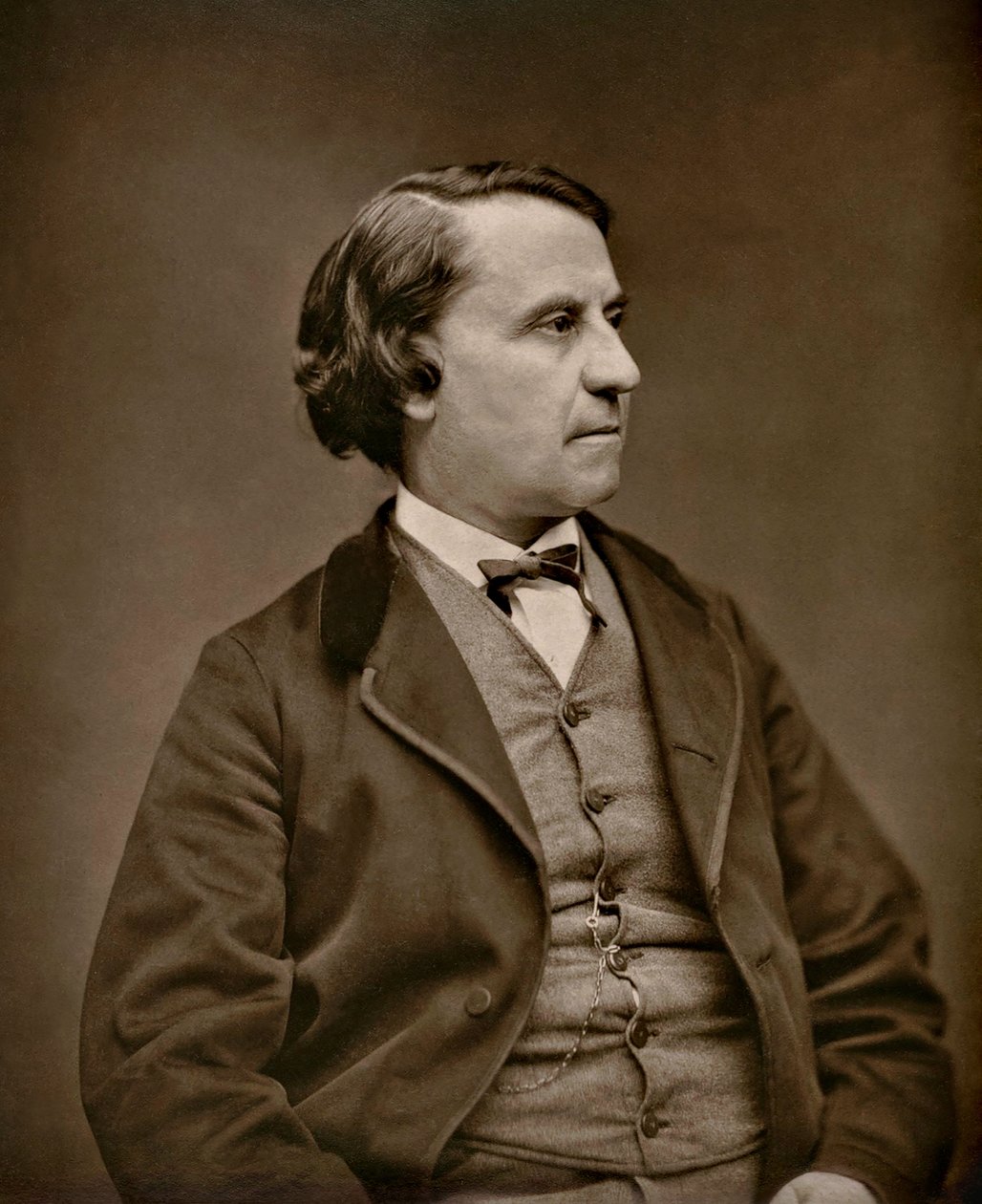 Portrett av Louis Blanc 1811-1882, ca 1873-1877. av Etienne Carjat