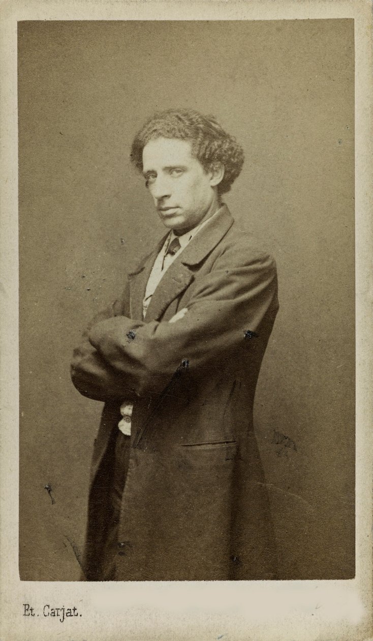 Portrett av komponisten Olivier Métra 1830-1889. av Etienne Carjat