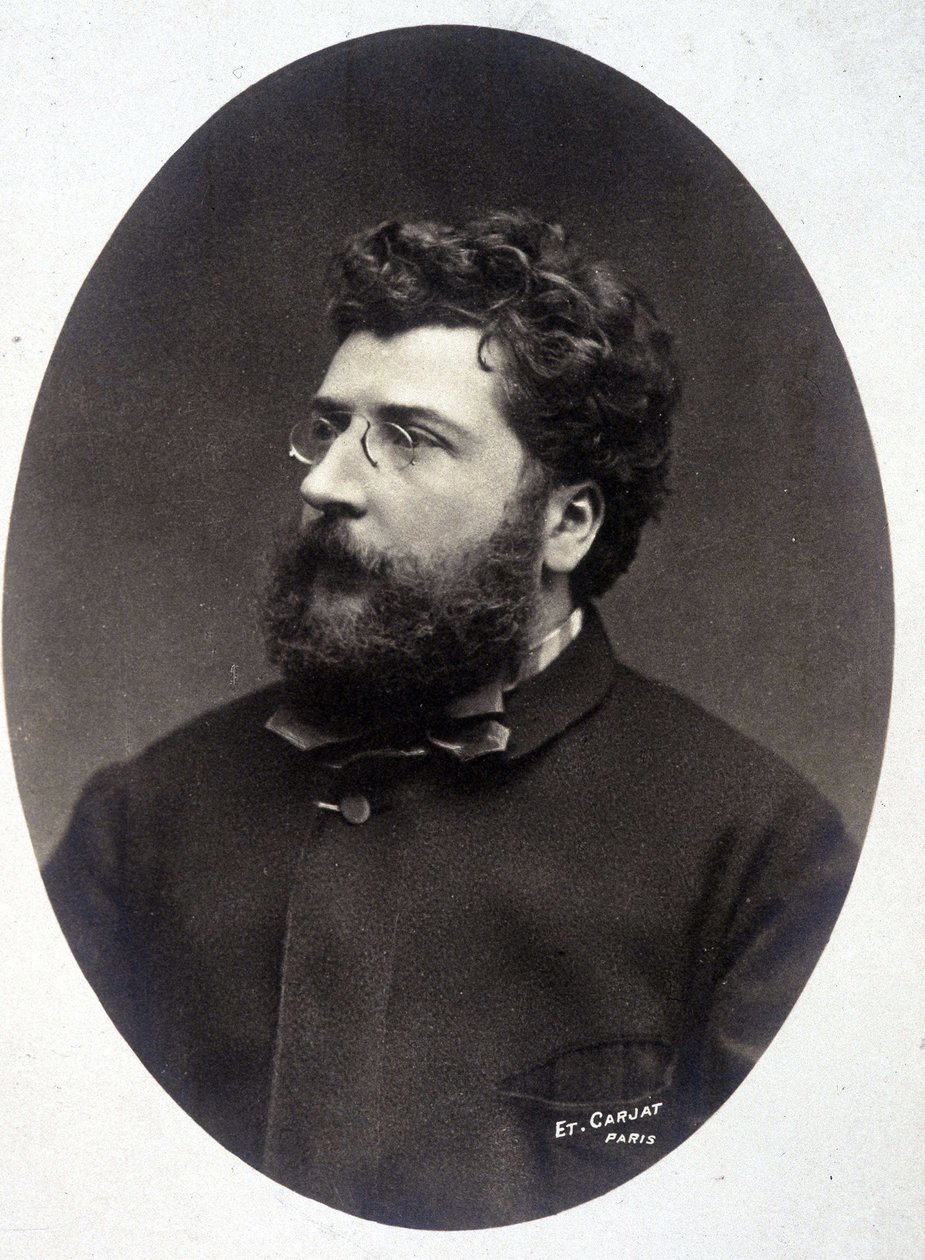 Portrett av komponisten Georges Bizet. av Etienne Carjat