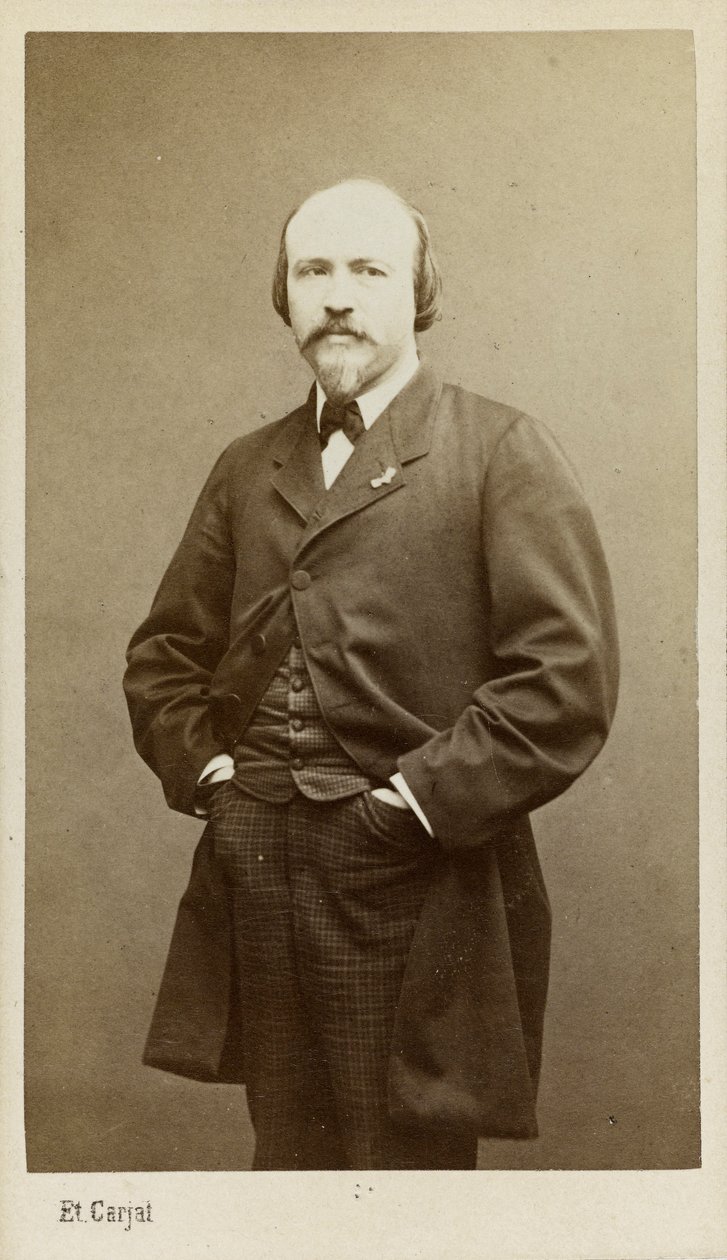 Portrett av komponisten Victor Massé 1822-1884, ca 1865. av Etienne Carjat