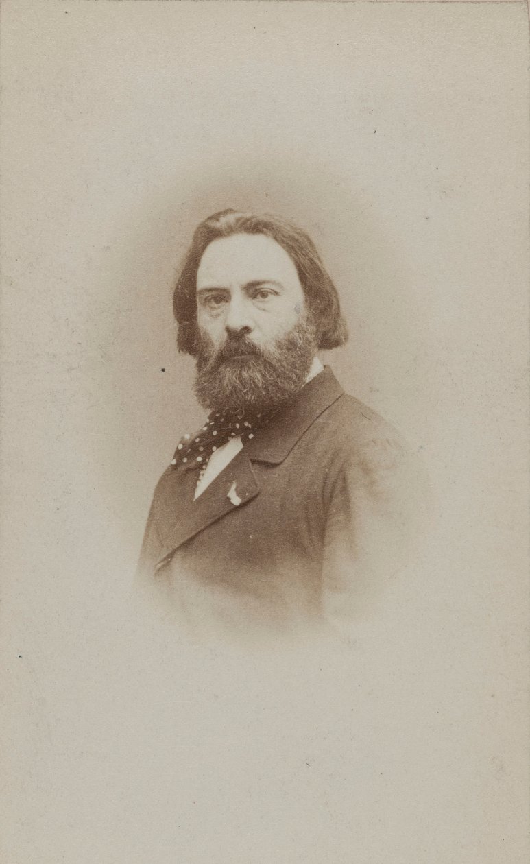 Portrett av pianisten og komponisten Émile Prudent 1817-1863, ca 1860. av Etienne Carjat
