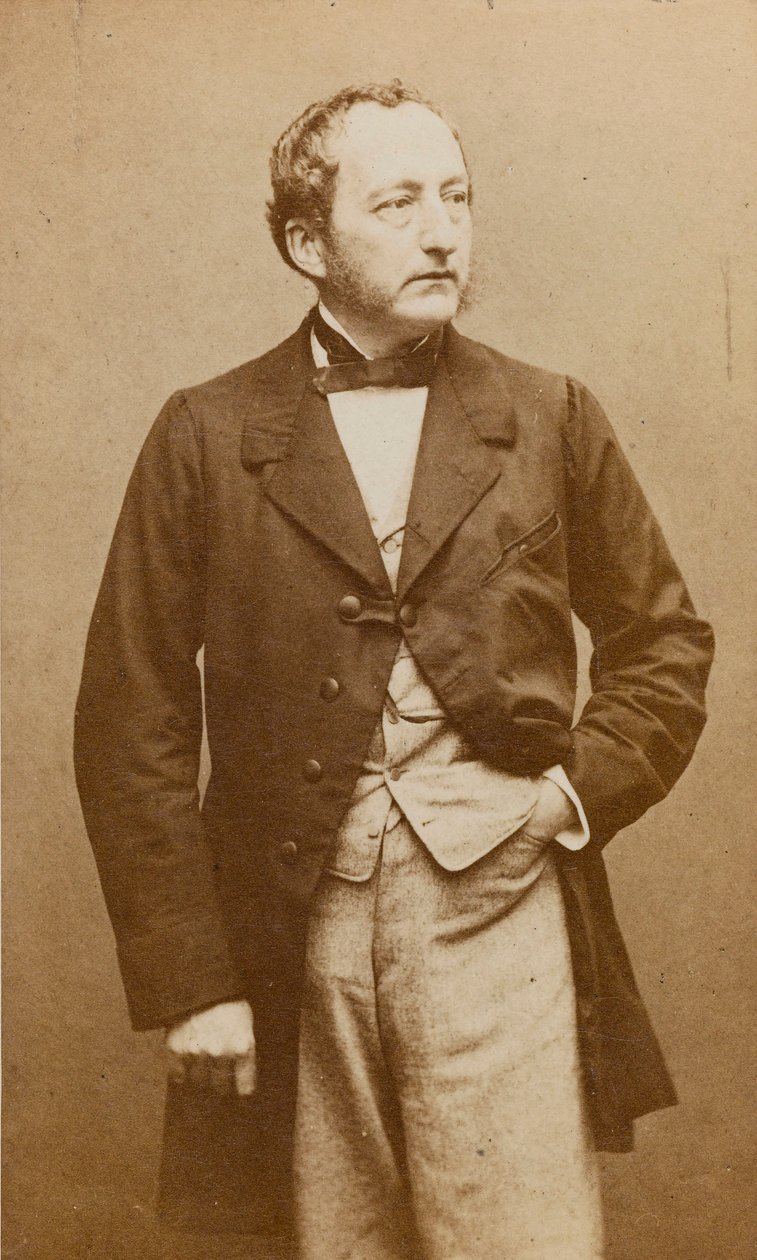 Portrett av pianisten og komponisten Sigismund Thalberg 1812-1871, ca 1860. av Etienne Carjat