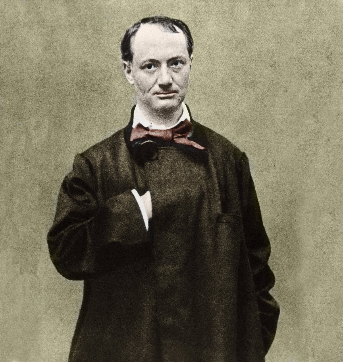 Portrett av poeten Charles Baudelaire (1821-1867). av Etienne Carjat