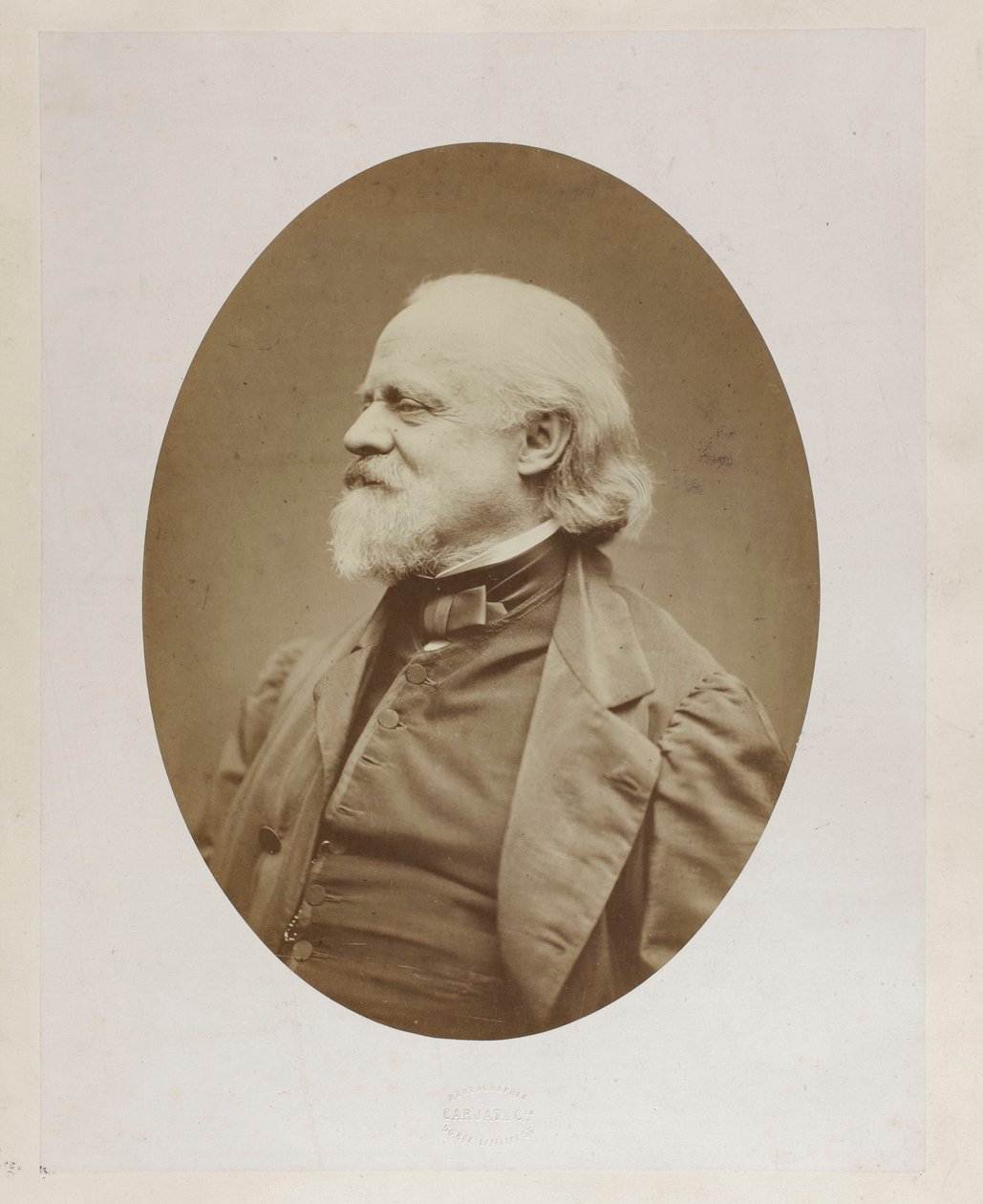 Portrett av Wojciech Grzymała (1793-1871), politisk aktivist, emigrant, venn av Fryderyk Chopin av Etienne Carjat