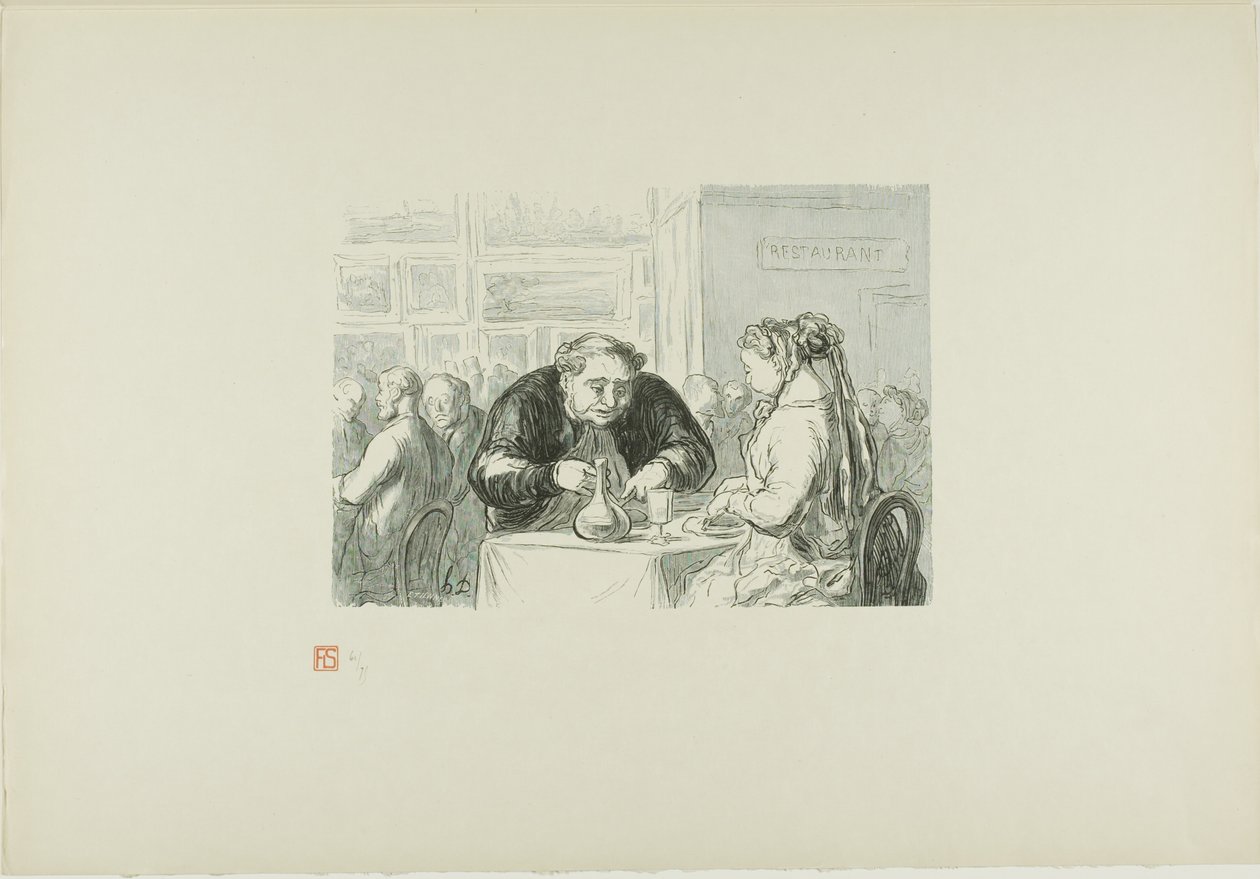 The Restaurant of the Great Art Exhibition: En symbiotisk kjærlighet til kunsten og koteletten av Etienne Carjat