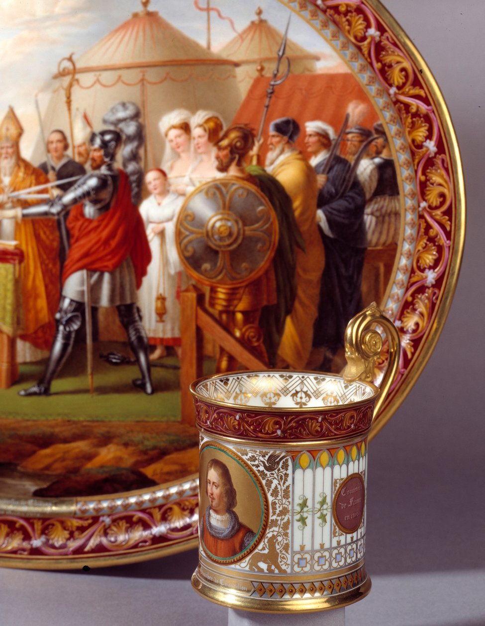 Sjokolade serveringskopp. Realisert av Etienne Charles Leguay (1762-1846) av Etienne Charles Leguay