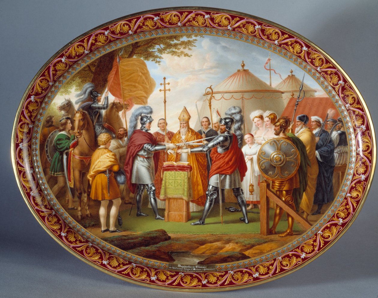 Sjokolade serveringsbrett. Etienne Charles Leguay (1762-1846) av Etienne Charles Leguay