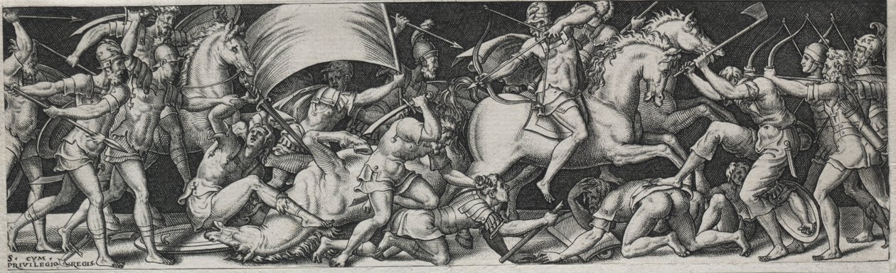 Kamper og triumfer, sannsynligvis 1560-tallet. av Etienne Delaune