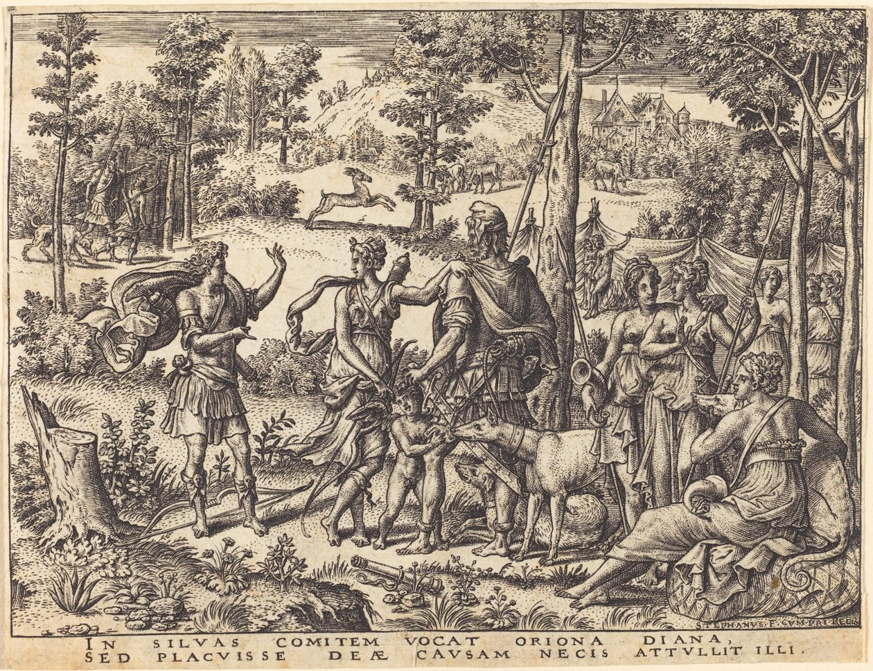 Diana og Orion av Etienne Delaune
