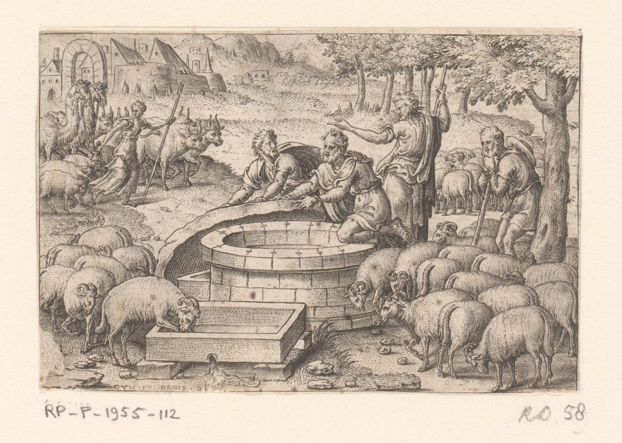 Jakob tilt fra steen van de put History of Genesis (serietittel) av Etienne Delaune