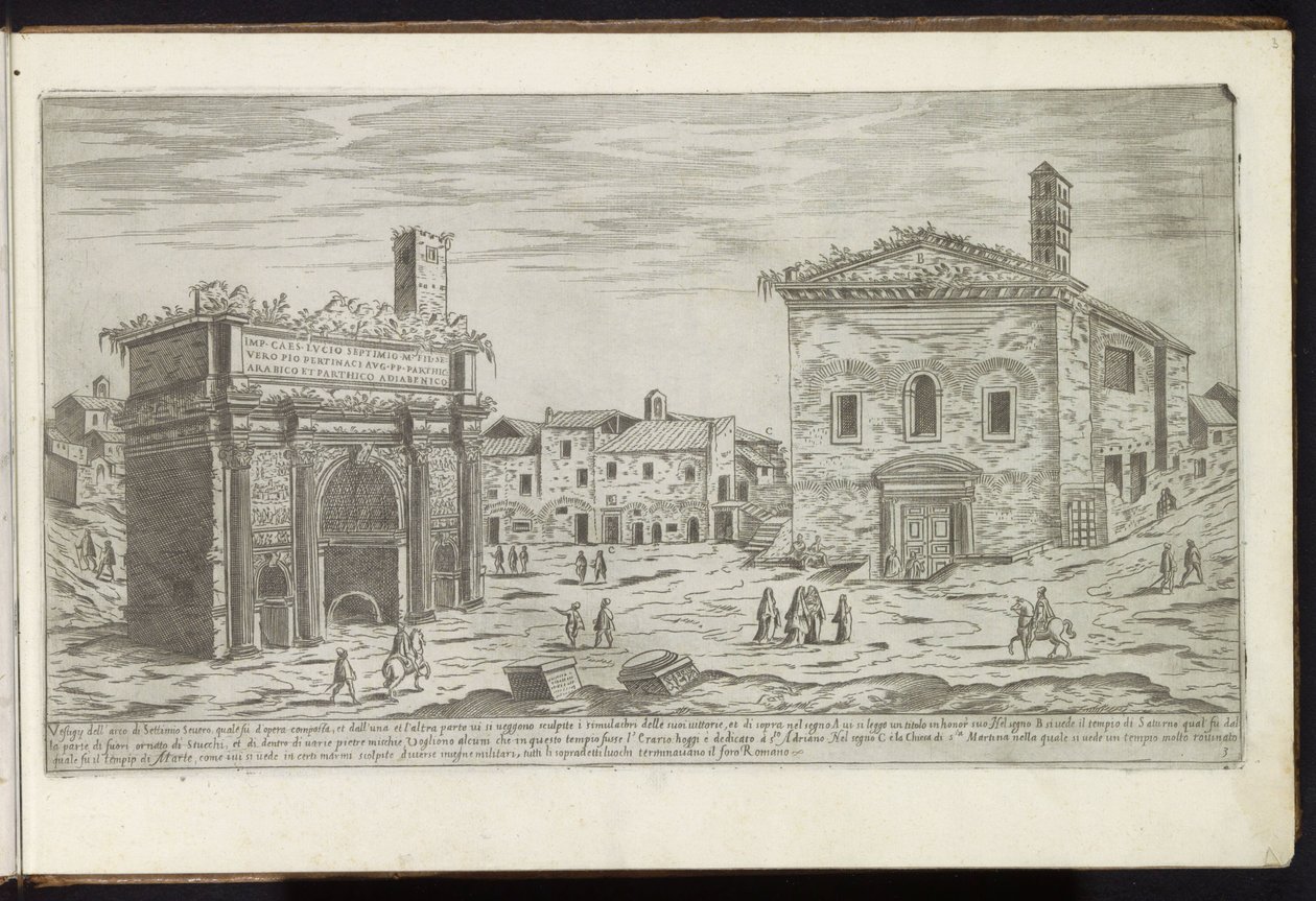 Buen til Septimius Severus i Roma Gamle bygninger (serietittel) I vestigi dell