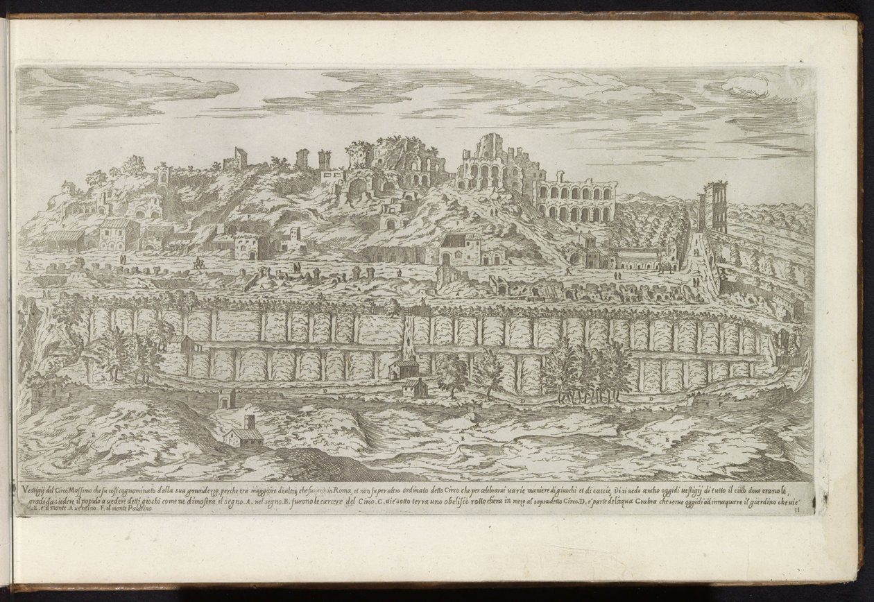 Palatinerhøyden og Circus Maximus i Roma Gamle bygninger (serietittel) I vestigi dell