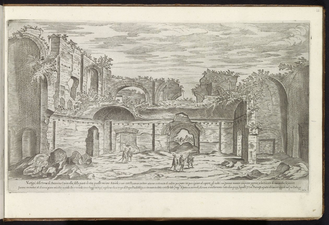 Ruïnes van de Thermen van Caracalla te Rome Bouwwerken uit de oudheid (series title) I vestigi dell