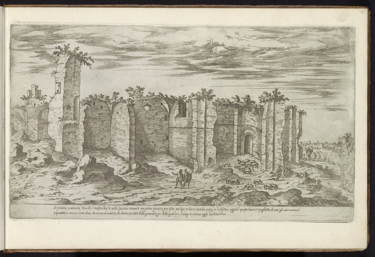 Ruinene av badene i Caracalla i Roma Gamle bygninger (serietittel) I vestigi dell
