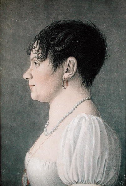 Portrait of a Young Girl, ca. 1810 (pastell på papir) av Etienne Esperance Bouchardy