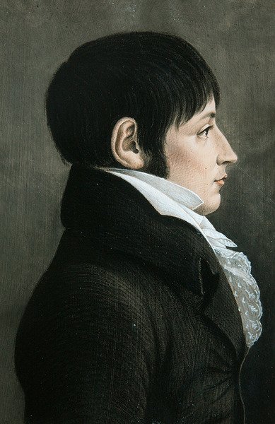 Portrett av en mann (pastell på papir) av Etienne Esperance Bouchardy