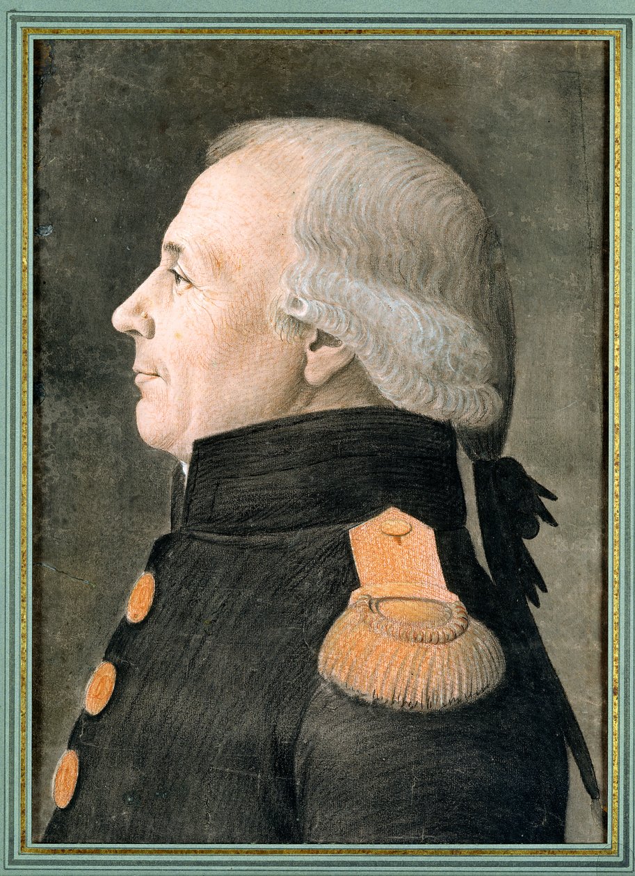 Portrett av en offiser (pastell på papir) av Etienne Esperance Bouchardy