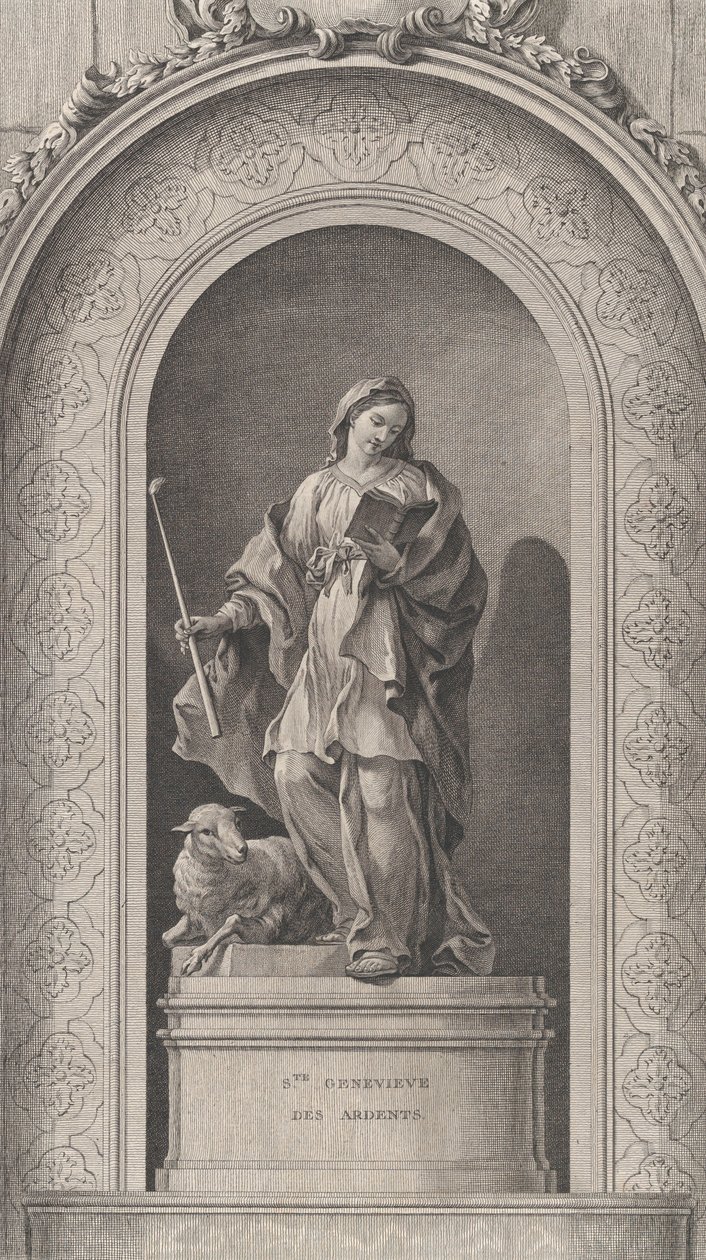 The Chapel of the Foundlings i Paris: Sainte Geneviève des Ardents, 1757., 1757. av Etienne Fessard