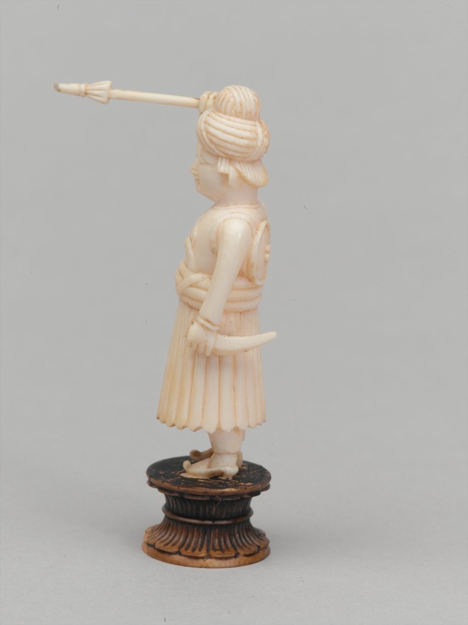 Svart bonde, sjakkbrikke, India, 1820 ca av Etienne Lenoir