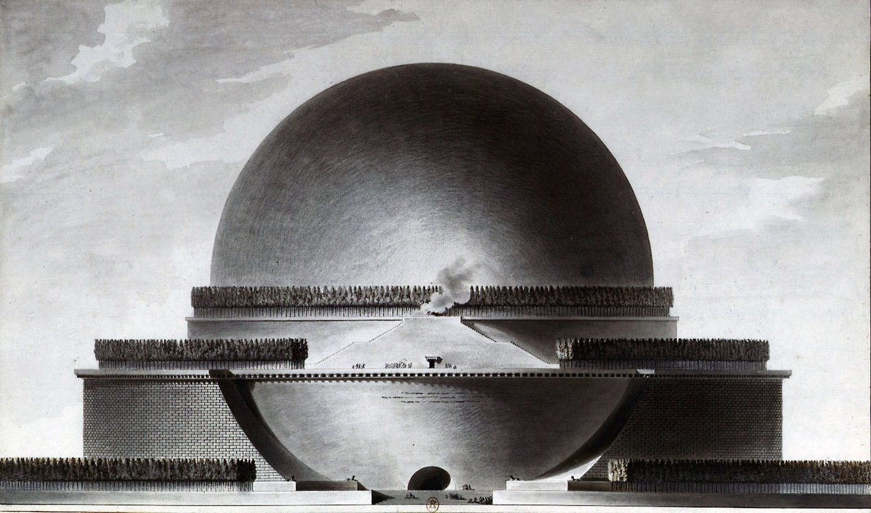 Newton Cenotaph av Etienne Louis Boullee