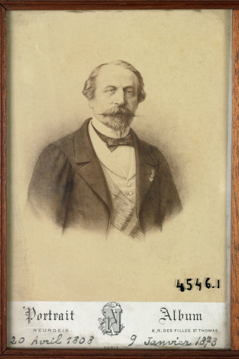 Portrett av keiser Napoleon 3 av Etienne & Neurdein Louis Antonin (1846-p. 1915) Neurdein