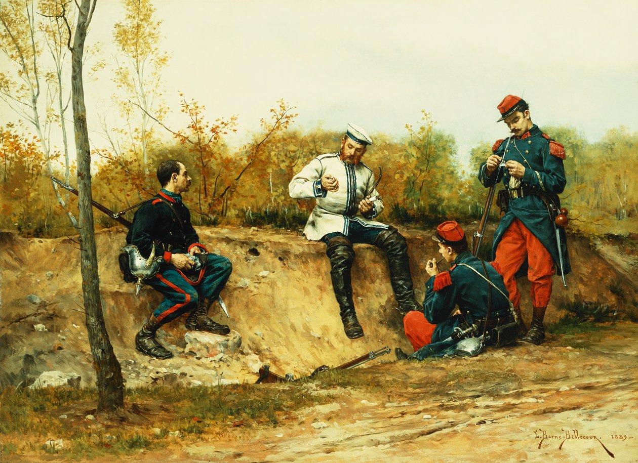 Fangen, 1889 av Etienne Prosper Berne Bellecour