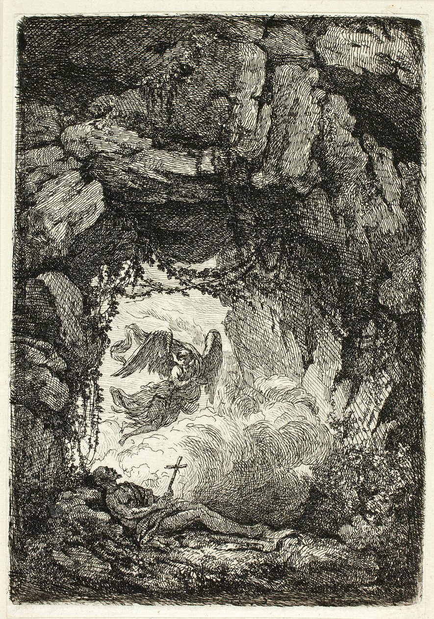 St. Jeromes død av Etienne de Lavallee Poussin