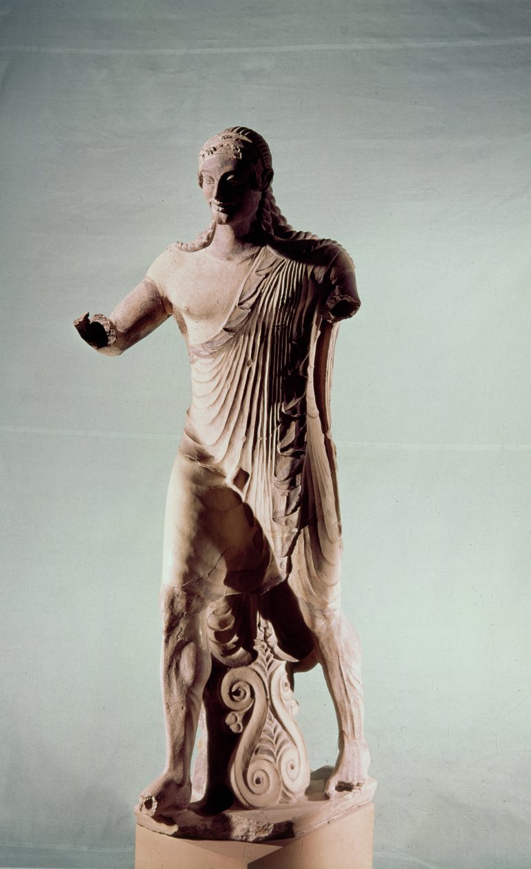 Apollo av Veii, fra Temple of Minerva, ca. 510 f.Kr. (terrakotta) av Etruscan