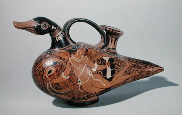 Askos i form av en and (keramikk) av Etruscan