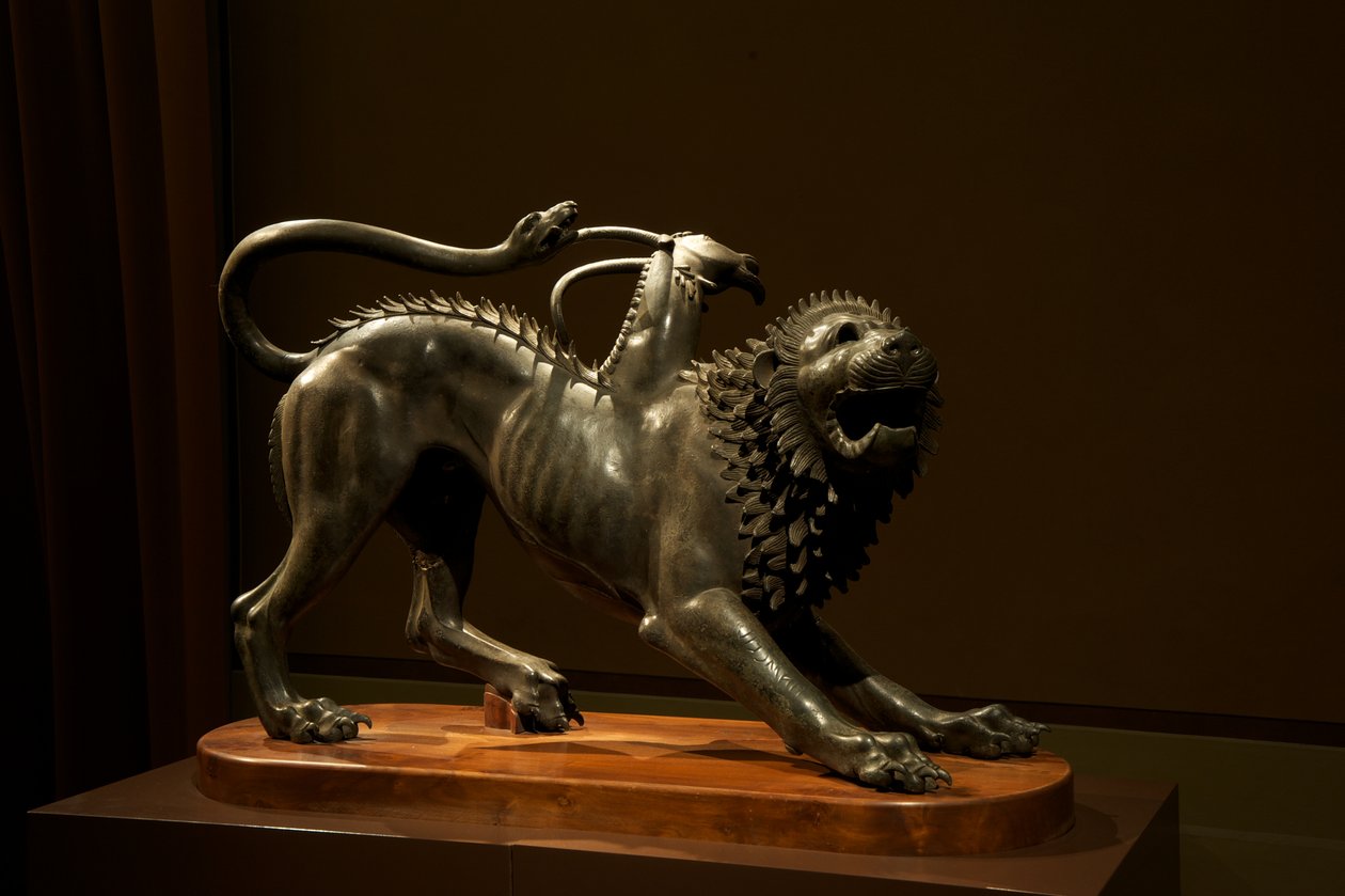 The Chimera of Arezzo, ca. 400 f.Kr. (bronse) av Etruscan
