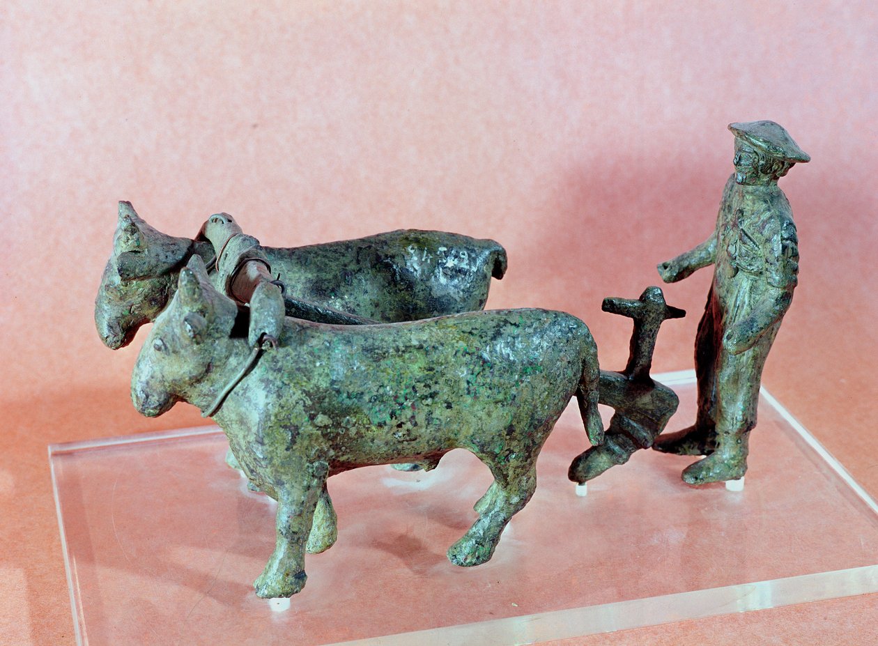 Plogmannen fra Arezzo, fra Cerveteri, 600-tallet f.Kr. (bronse) av Etruscan