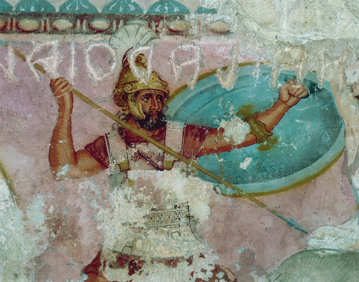 Etruskisk sivilisasjon, Maleri av sarkofag av amasoner, fra Tarquinia av Etruscan
