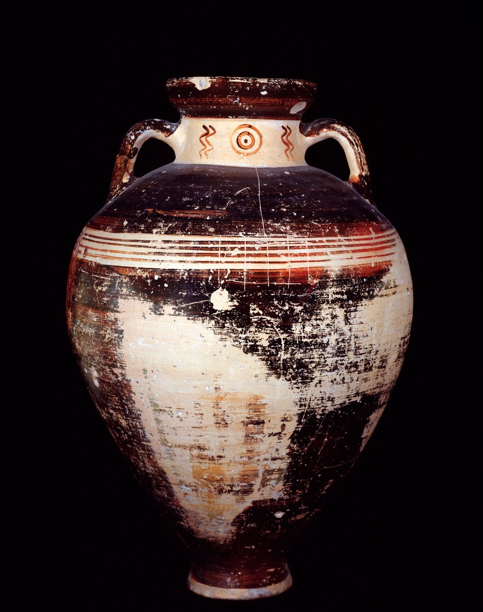 Etruskisk sivilisasjon: loftamfora av type SOS, fra Cerveteri, nekropolis av Monte Abatone, Italia - 675-625 f.Kr. av Etruscan