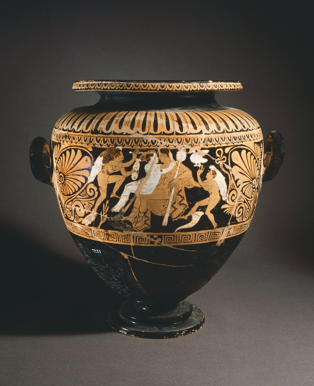 Stamnos (væskelagringskar). Rødfigurkeramikk fra Porano (Umbria). Etruskisk sivilisasjon, 4. århundre f.Kr. av Etruscan