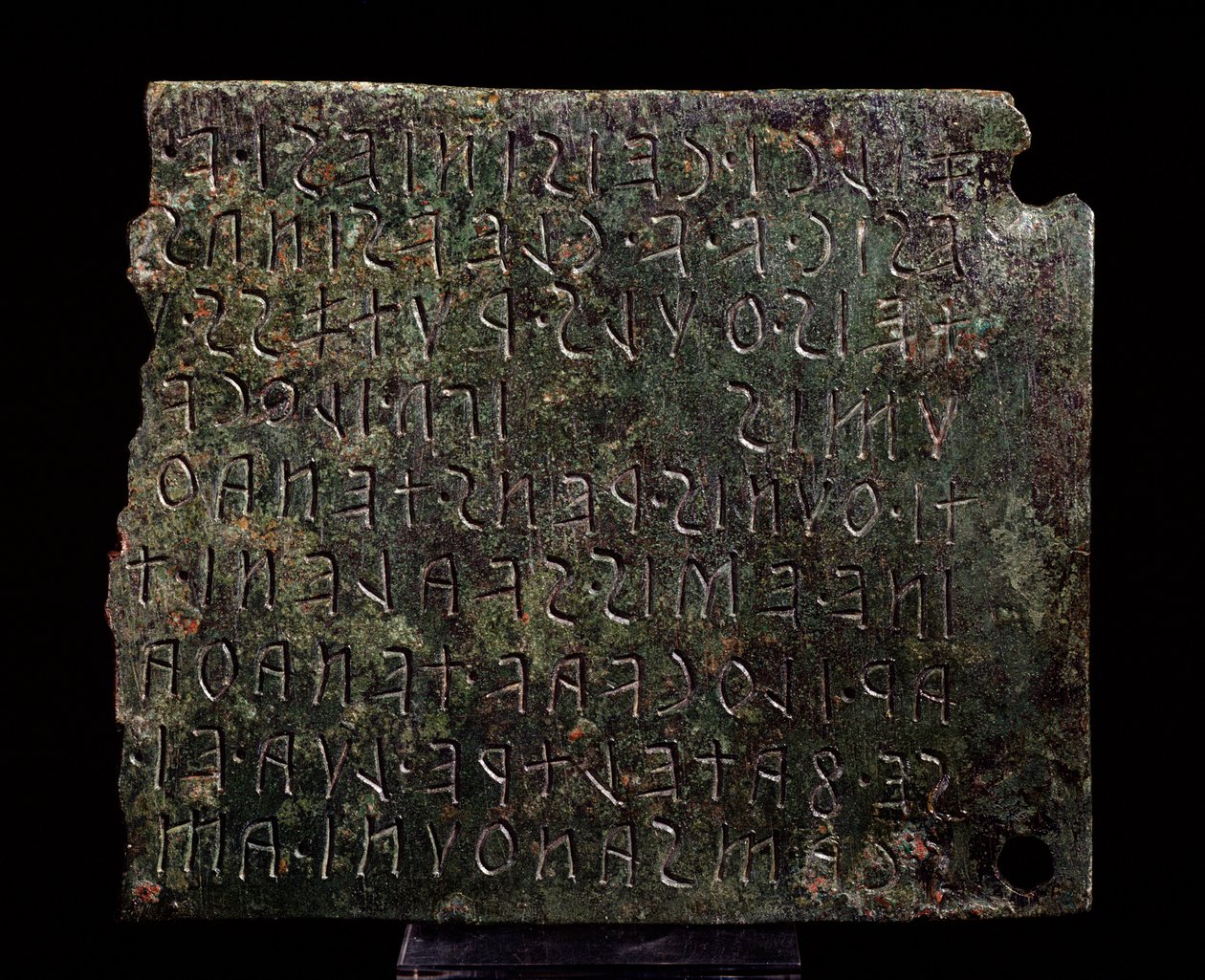 Bronsetavle fra Monte Acuto, Formello - 3.-2. århundre f.Kr av Etruscan Etruscan