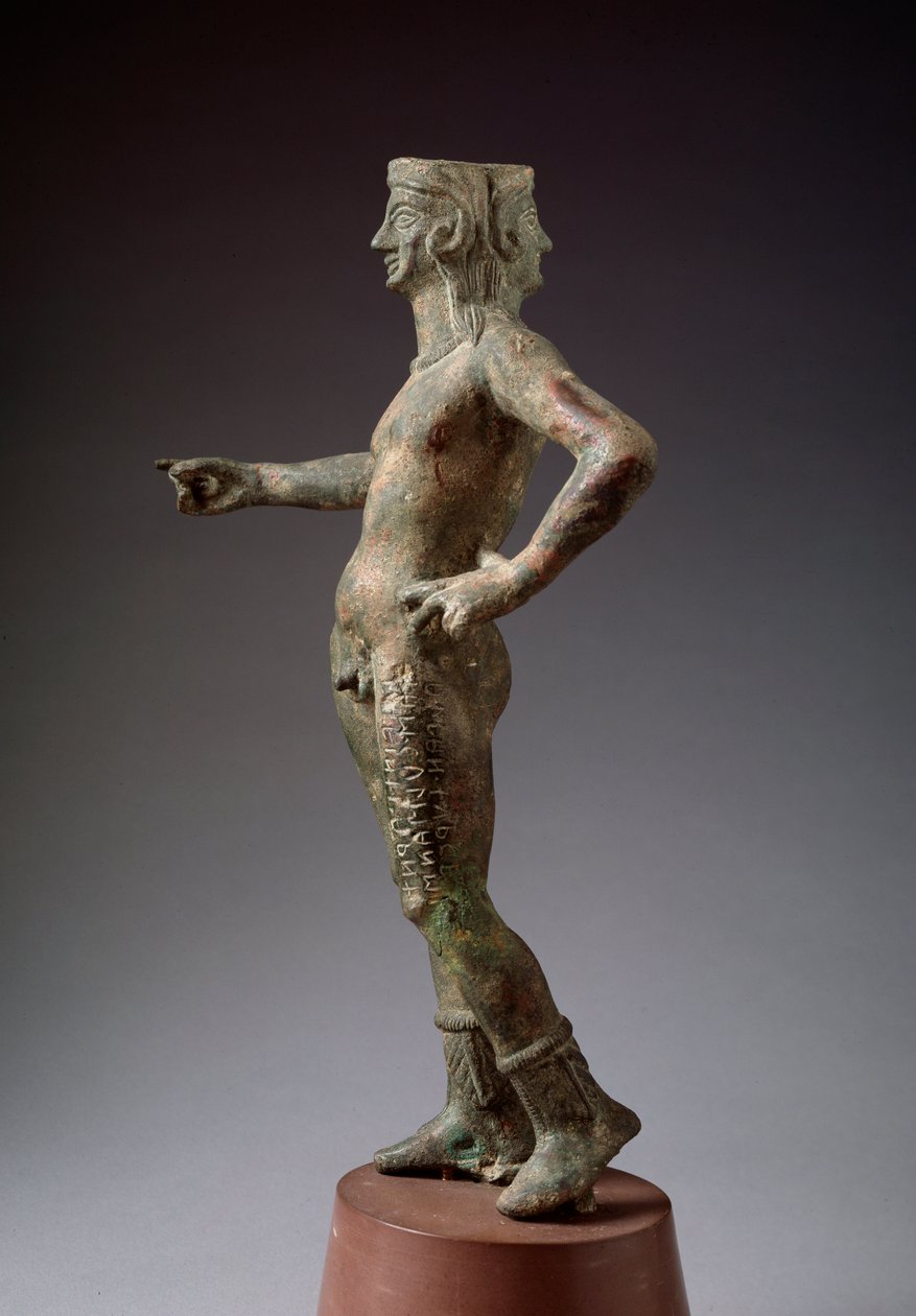 Den guddommelighet av design Culsans. Bronseskulptur, 3. århundre f.Kr av Etruscan Etruscan