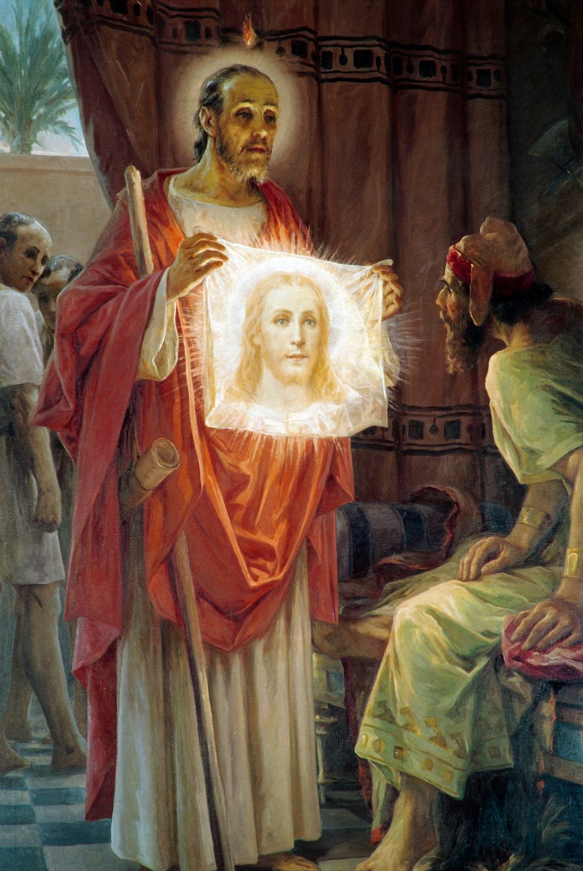 St Jude Thaddeus med kong Abgar av Edessa av Ettore Ballerini