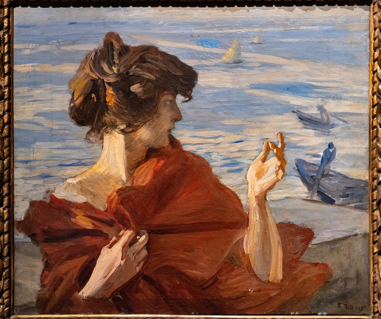På kaien i Venezia av Ettore Tito