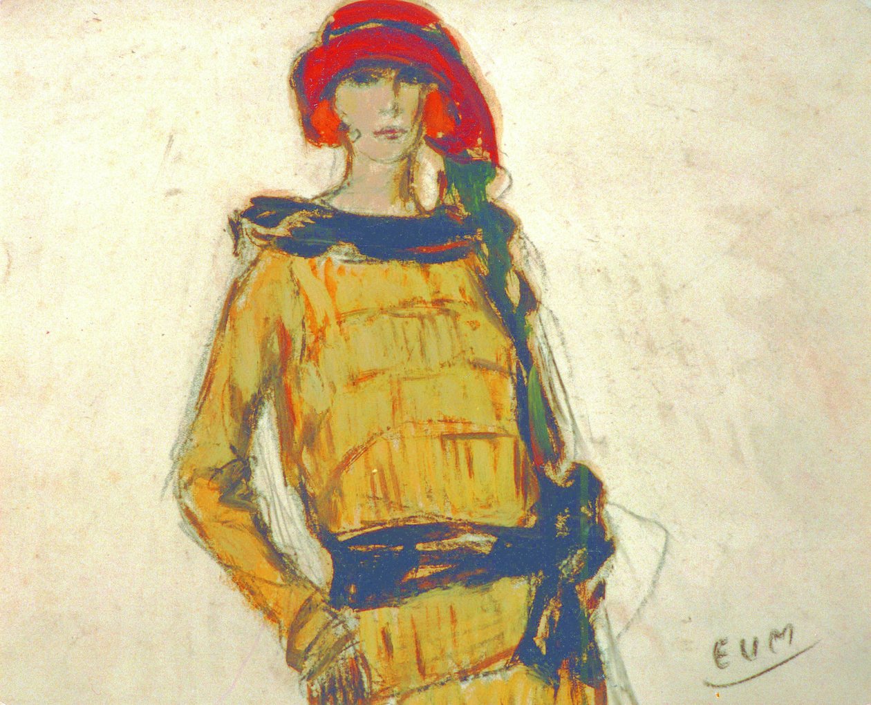 Dame med hatt av Eugeen van Mieghem