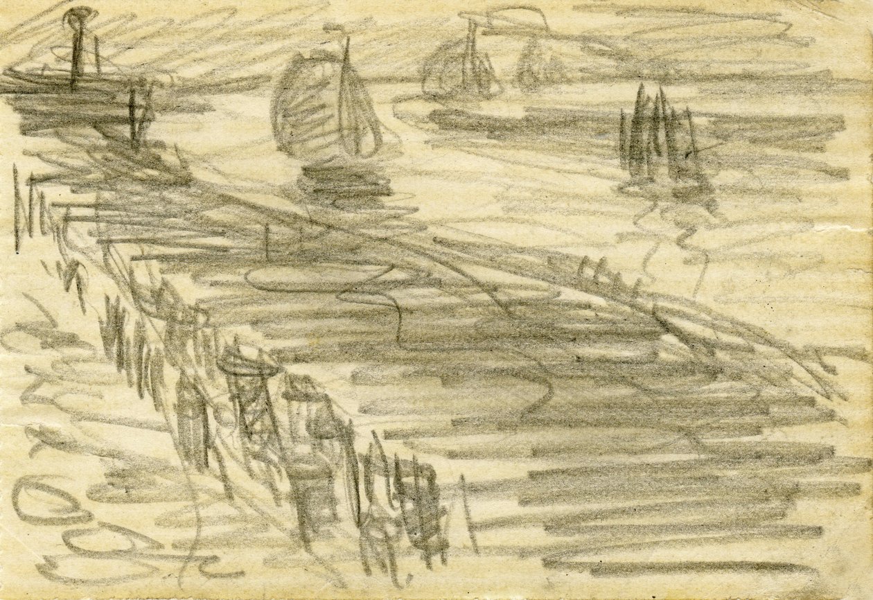 Seilskip på Schelde av Eugeen van Mieghem